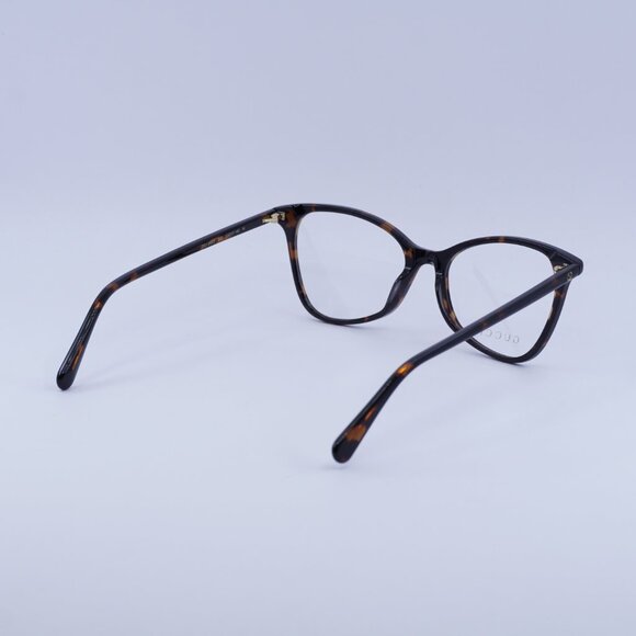 Gucci GG1360O 002 Eyeglasses Dark Havana 53mm Cat Eye Frame - Picture 11 of 12